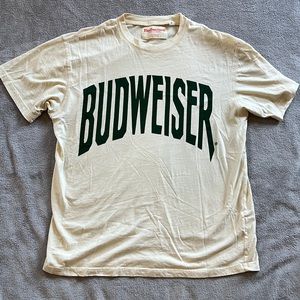 Tan Budweiser shirt